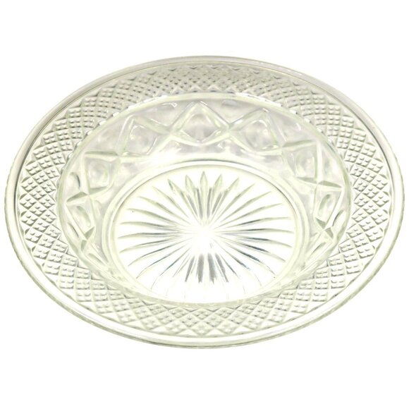 Imperial Glass Cape Cod Clear Rimmed Cereal Bowl, Vintage Pressed Glass - Picture 2 of 4